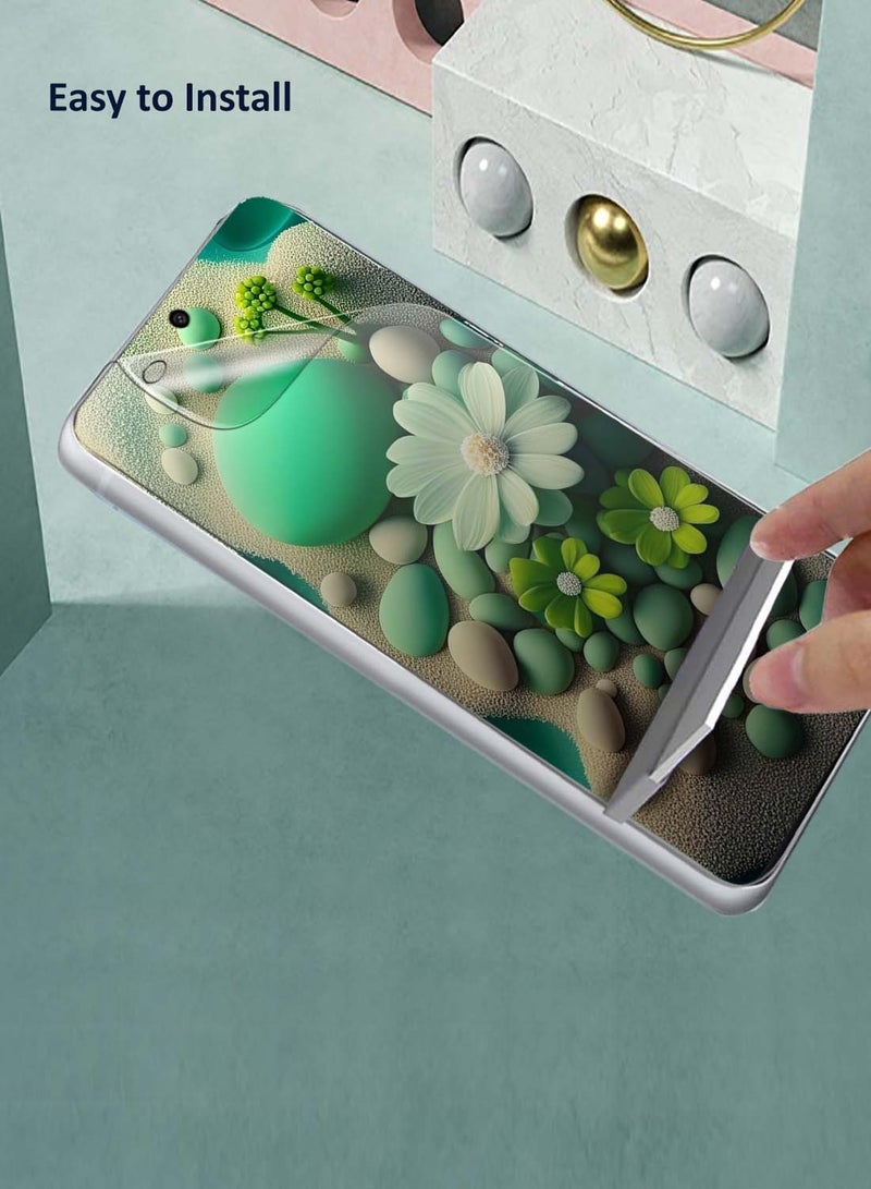 دبليو تيك واقي شاشة رقيق ومرن من هيدروجيل فاخر لهاتف اوبو رينو 15 إف 5G 2026 (MSHFMN) - شفاف - Image 4